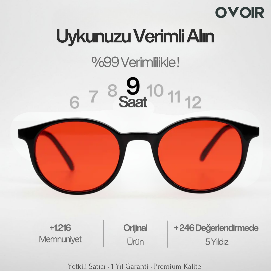 OVOIR Dual Lens – Gündüz & Gece Mavi Işık Koruma Gözlüğü™