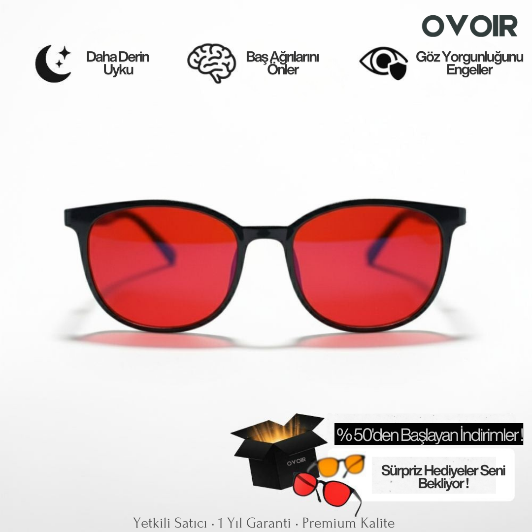 OVOIR Dual Lens – Gündüz & Gece Mavi Işık Koruma Gözlüğü™